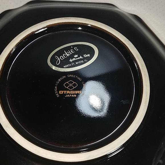 Charming Octagonal Otagiri Trinket Dish Featuring a Green Winged Mallard Duck - Picture 4 of 5